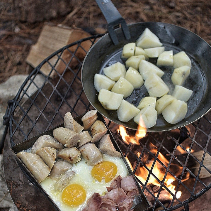 BUSHLAB IRON LIFTING PAN 鉄フライパンキャンプアウトドアキャンプ焚き火パン